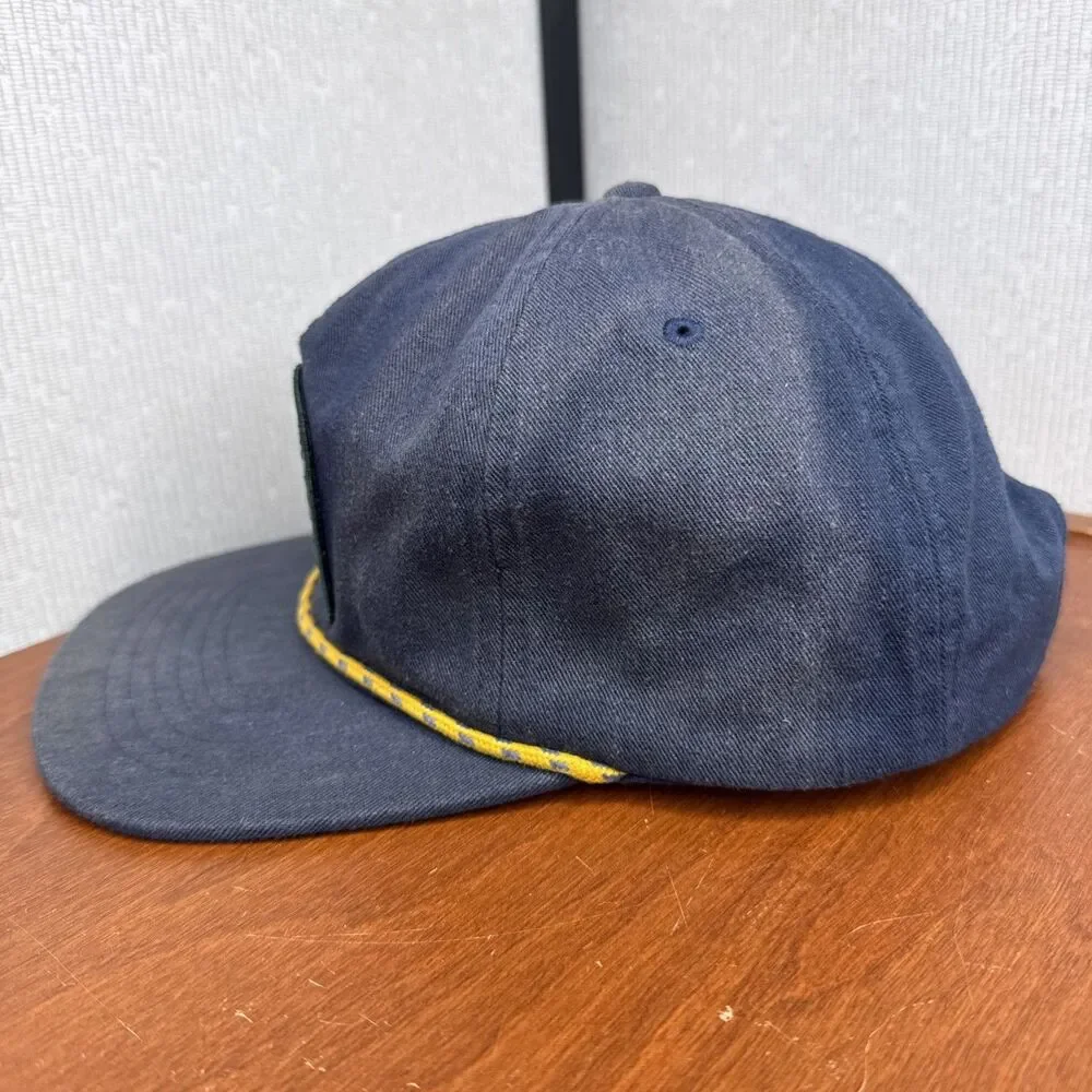 The North Face 5 Panel Rope Hat Summit Navy Blue Snapback Cap Unisex One Size